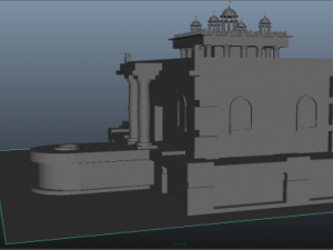 building in the greek style 3D Model