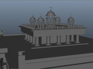 building in the greek style 3D Model