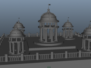 building in the greek style 3D Model