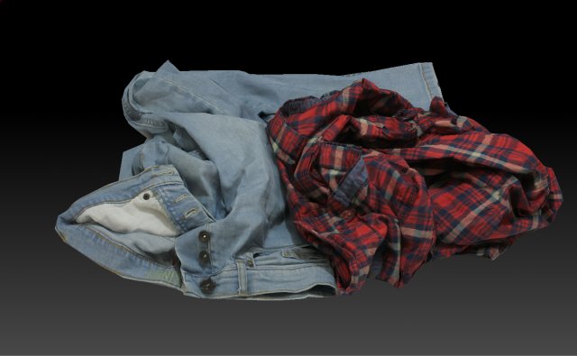 Pile of Cloths 1 Model 3D .c4d .max .obj .3ds .fbx .stl .blend 
