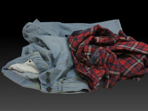 Куча ткани 1 3D Модель