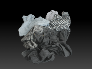 Pile of Cloths 3 Model 3D