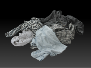 Pile of Cloths 3 Model 3D