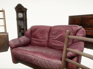 Realtime Game Furniture Pack Low-poly 3D Model