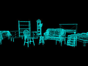 Realtime Game Furniture Pack Low-poly 3D Model