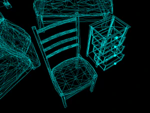 Realtime Game Furniture Pack Low-poly 3D Model