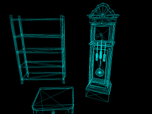 Realtime Game Furniture Pack Low-poly 3D Model