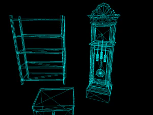 Realtime Game Furniture Pack Low-poly 3D Model