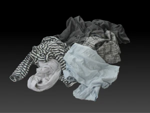 3D Clothes Pile Collection 3D Model