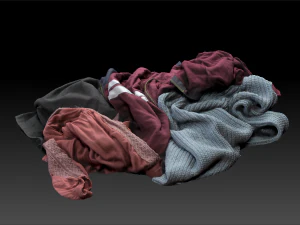 3D Clothes Pile Collection 3D Model