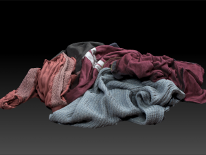 3D Clothes Pile Collection 3D Модель