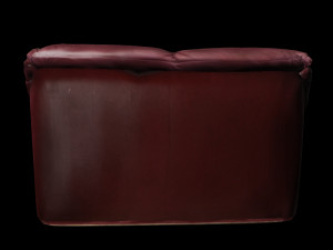 Low Poly Game Ready Leather Sofa - lether couch Modelo 3D