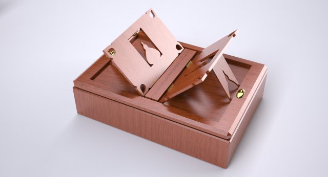 box and book holder Modelo 3D .c4d .max .obj .3ds .fbx .stl .blend 