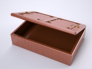 box and book holder Modelo 3D