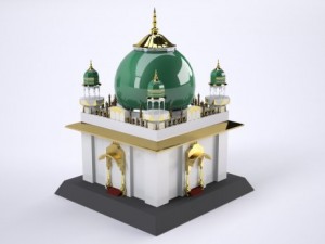 roza mosque Modèle 3D