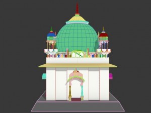 roza mosque Modelo 3D