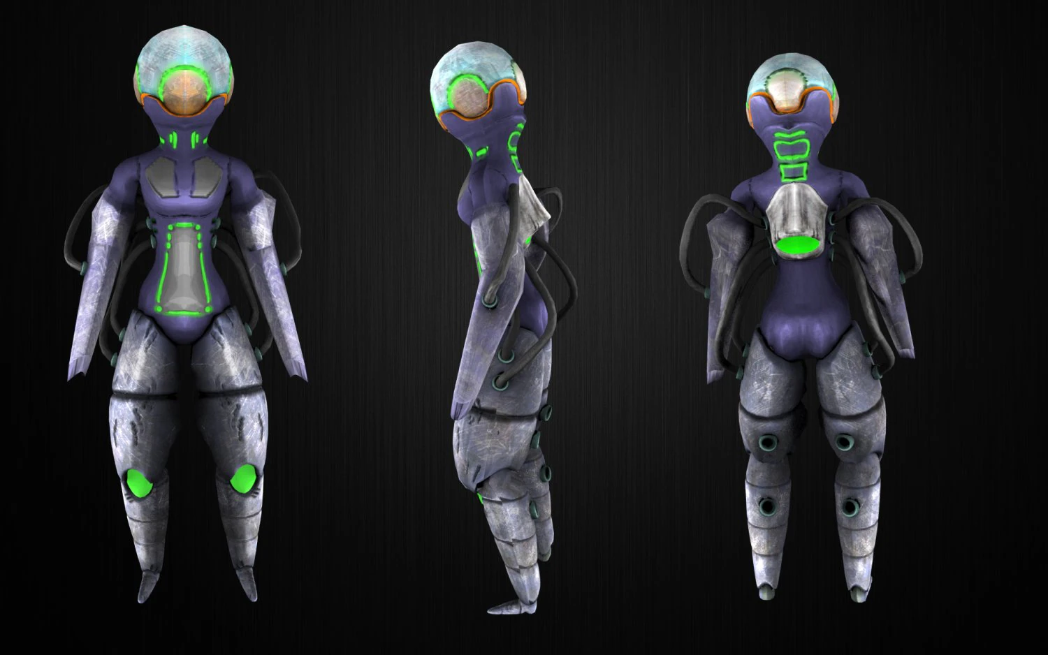 jessica sci-fi 3D Model .c4d .max .obj .3ds .fbx .stl .blend 
