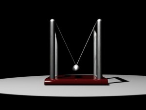 newtons cradle balance balls 3D Модель