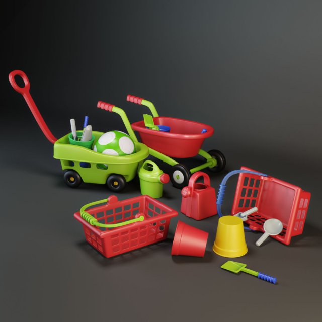 plastic toys 3D 模型 .c4d .max .obj .3ds .fbx .stl .blend 
