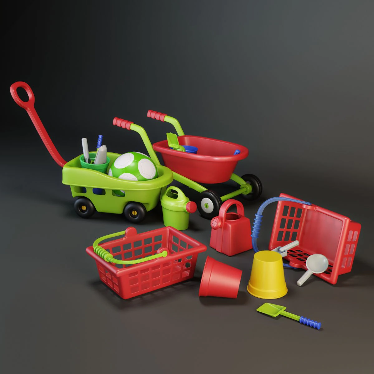 Plastikspielzeug 3D Modell .c4d .max .obj .3ds .fbx .stl .blend 