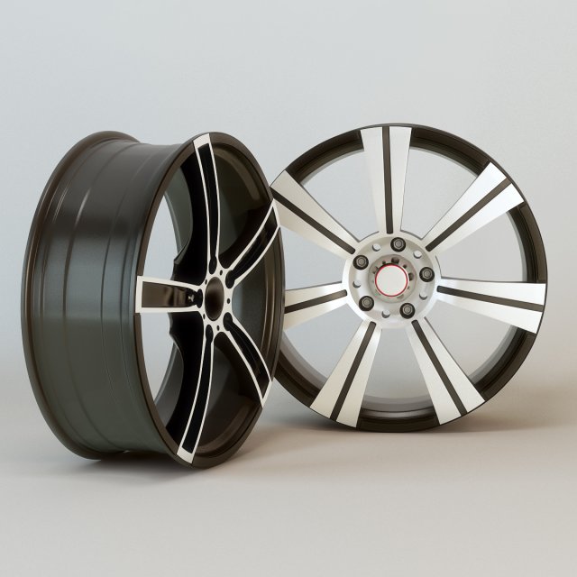alloy rims Model 3D .c4d .max .obj .3ds .fbx .stl .blend 