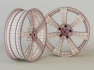 alloy rims Model 3D