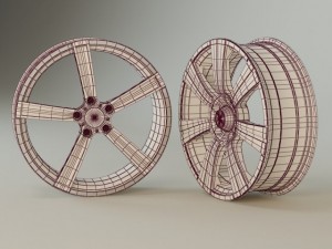 alloy rims Model 3D