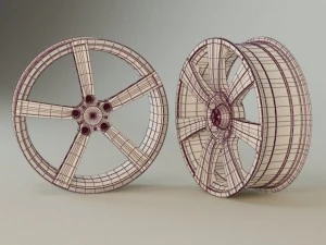 cerchi in lega Modello 3D