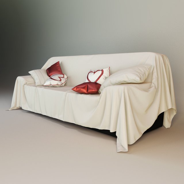 sofa Model 3D .c4d .max .obj .3ds .fbx .stl .blend 