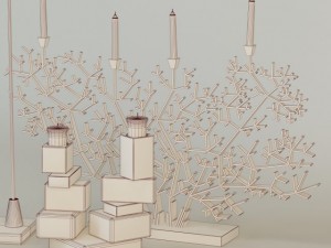 candle holders 3D Model