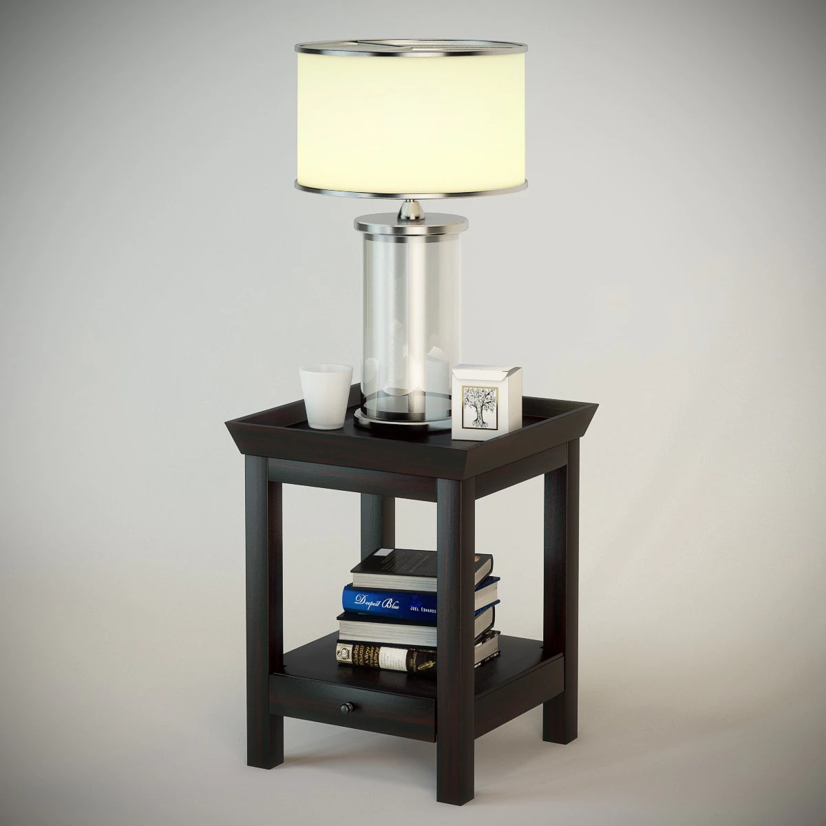 bedside table 3D Model .c4d .max .obj .3ds .fbx .stl .blend