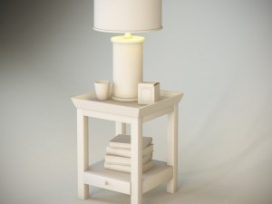 bedside table Model 3D