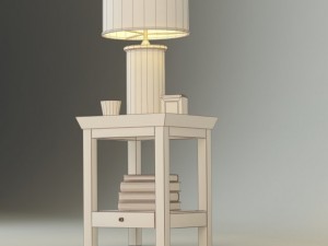 bedside table Model 3D