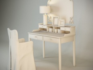 table with a mirror 3D Model