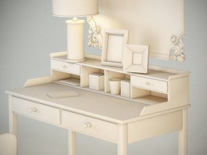 table with a mirror 3D Model