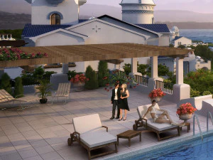 ocean view villa 016 3D Model