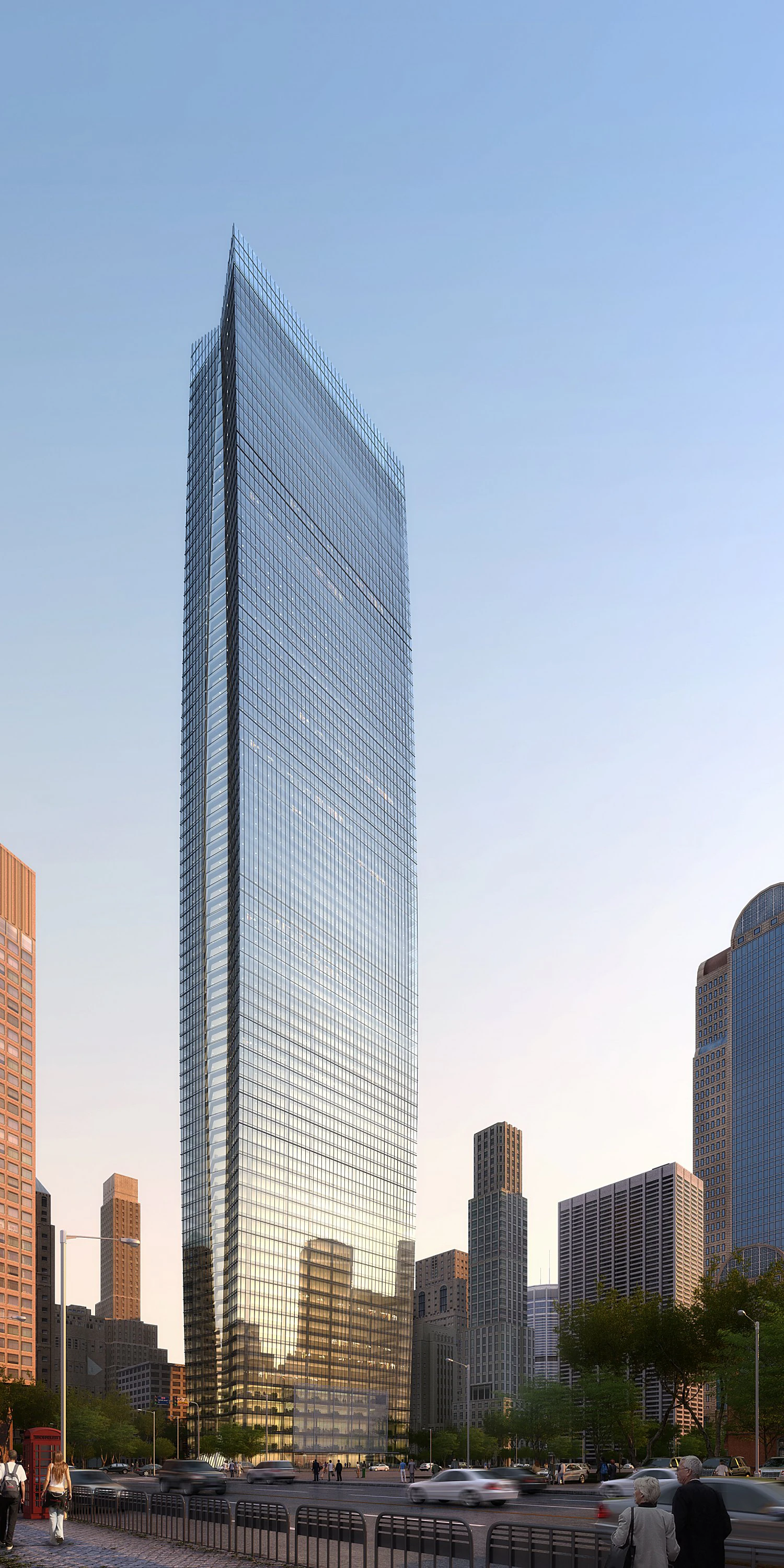 skyscraper 017 3D Model .c4d .max .obj .3ds .fbx .stl .blend 