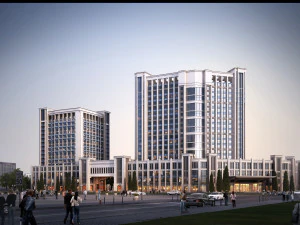 centro comercial de la ciudad 18 Modelo 3D