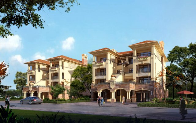 villa 022 Modelo 3D .c4d .max .obj .3ds .fbx .stl .blend 