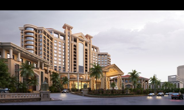 hotel 026 Modelo 3D .c4d .max .obj .3ds .fbx .stl .blend 