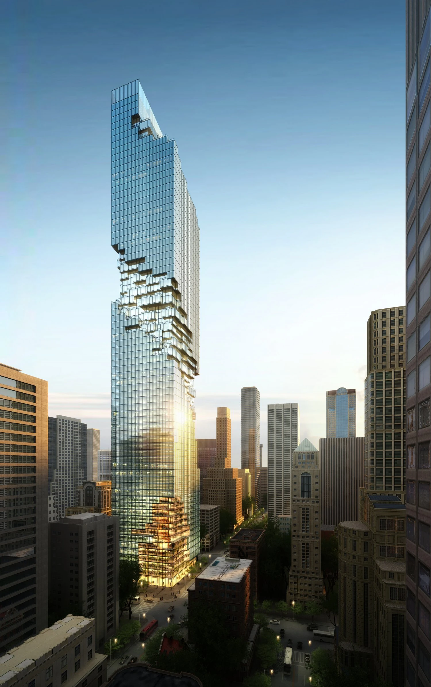 skyscraper 028 3D Model .c4d .max .obj .3ds .fbx .stl .blend 