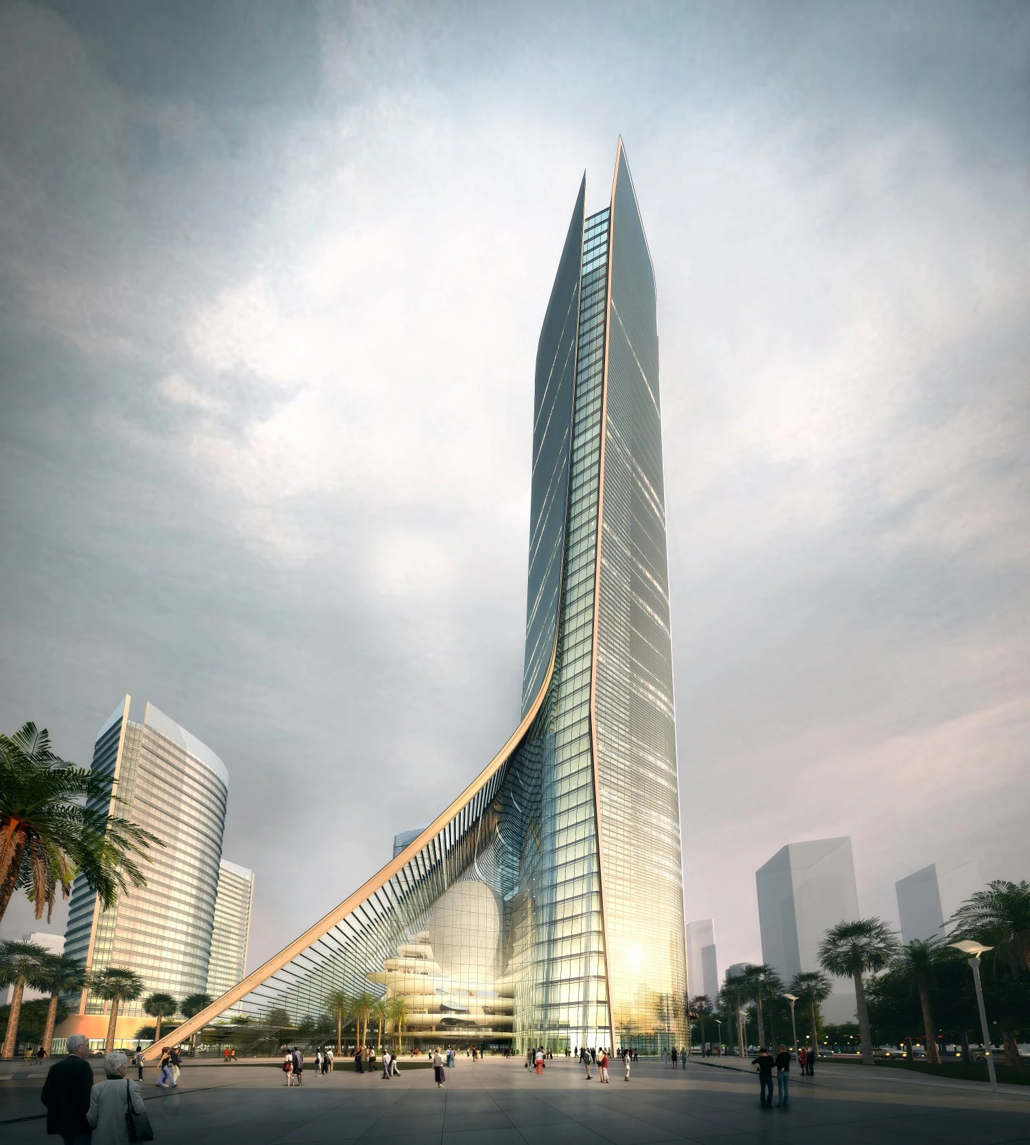 skyscraper 029 3D Model .c4d .max .obj .3ds .fbx .stl .blend 