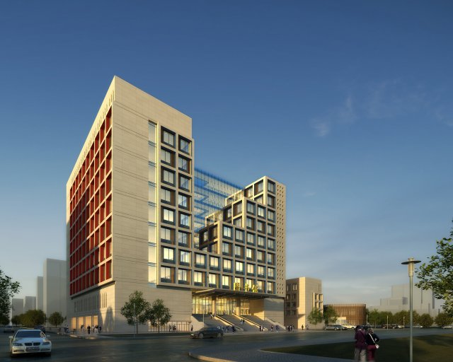 office building 41 3D Model .c4d .max .obj .3ds .fbx .stl .blend 