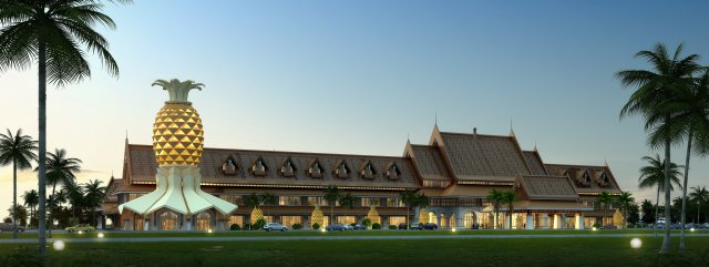 hotel 058 3D Model .c4d .max .obj .3ds .fbx .stl .blend 
