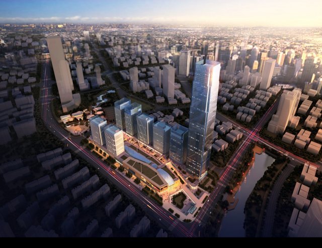 skyscraper 067 3D Model .c4d .max .obj .3ds .fbx .stl .blend 