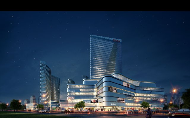 skyscraper 071 Model 3D .c4d .max .obj .3ds .fbx .stl .blend 
