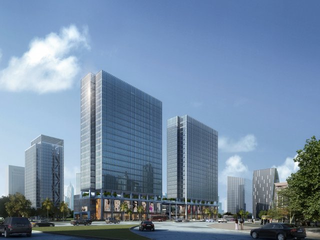 skyscraper 072 3D Model .c4d .max .obj .3ds .fbx .stl .blend 