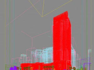 Wolkenkratzer 074 3D Modell
