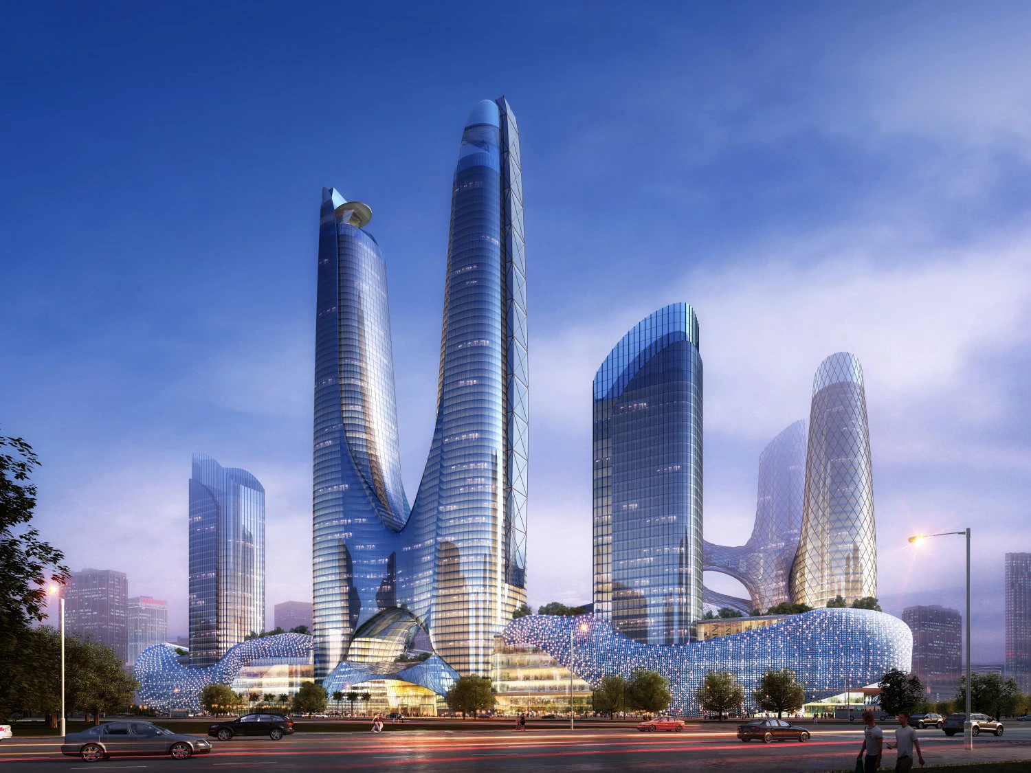 skyscraper 075 3D Model .c4d .max .obj .3ds .fbx .stl .blend 