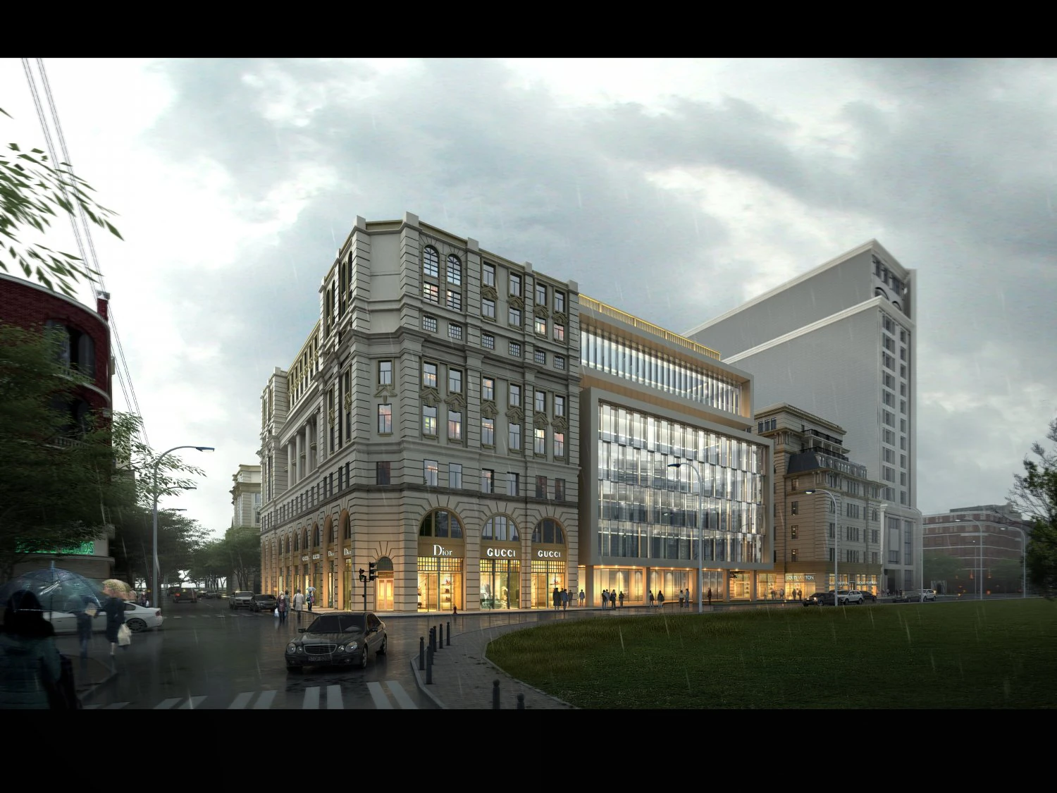 office building 079 3D Model .c4d .max .obj .3ds .fbx .stl .blend 